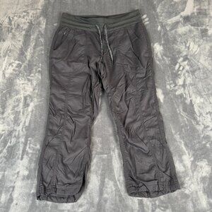 The North Face Aphrodite 2.0 Capri Pant Women's MEDIUM Dark Gray Drawstring